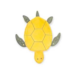 Cute Cartoon <b>Turtle</b> Squeaky Leather Chew <b>Toy</b> Small Size Durable Indoor for Dogs Heavy-Duty New - Product Image 1