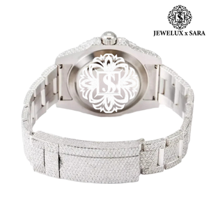 Premium Quality Full <b>Iced</b> <b>Out</b> VVS Moissanite <b>Watch</b> for Men Luxury Hip Hop Bling Diamond Wristwatch with Date Display - Product Image 2