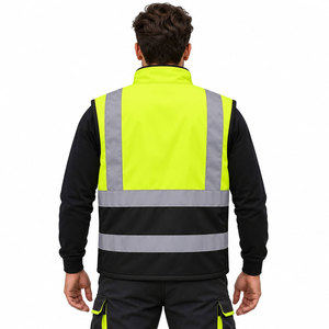 Gilet de sécurité haute visibilité de qualité supérieure avec tissu réfléchissant fluorescent, gilet de travail haute visibilité - Product Image 3