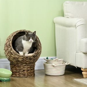 Cama para Gatos de 23.5 Pulgadas de Alto, Color Gris, Tamaño XL, Cesta para Gatos Sostenible con Tapizado Extraíble para Animales Pequeños, Lavable - Product Image 4