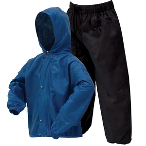 Unisex Black Polyester Rain Suit Full Sleeve Waterproof Outdoor Wear All Seasons Adult Customized color and design - Product Image 3