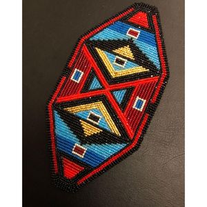 Aplique de bordado de cuentas de colores con motivos de frutas, parche decorativo hecho a mano con cuentas de semillas, adorno con motivos de comida para ropa y bolsos - Product Image 4