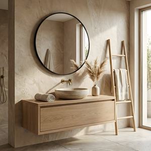 Miroir mural en métal noir avec finition en poudre écologique, fabriqué à la main, de luxe moderne, pour la maison, l'hôtel, la chambre à coucher - Product Image 1