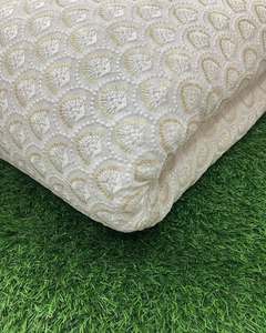 High Quality Sequin Embroidery Fabric 3D Floral Lace Fabric for Evening Dress Wedding Gown Garment - Product Image 3