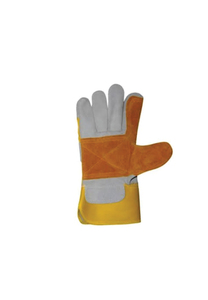 Holy Signs International Grade Leather Double Palm Heavy Duty Anti-Chemical Breathable Safety Cuff 26cm <b>Latex</b>-Free <b>Gloves</b> - Product Image 2