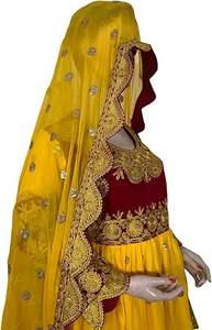 Conjuntos de Vestidos Afghani Bordados de Alta Costura para Novias, Venta al por Mayor, Novedad, Traje Casual para Mujer Estilo Afghani, Transpirable - Product Image 5