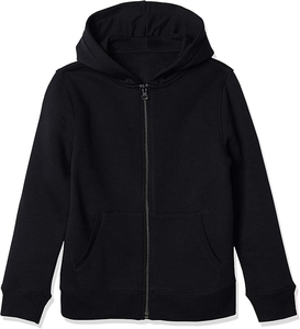 Sweat-shirt à capuche unisexe noir 100% coton molletonné, coupe ample, décontracté, hiver, respirant, séchage rapide, écologique, avec poche, 420g - Product Image 1