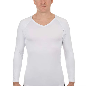 <b>Men</b> Long Sleeve Compression T <b>Shirt</b> Breathable Quick Dry Slim Fit Knitted <b>Thermal</b> With Mesh Panel - Product Image 3