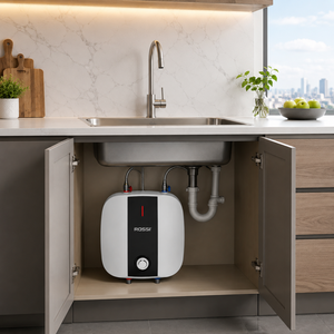 Calentador de Agua Eléctrico Premium Rossi de 6 Litros y 1500W, Unidad de Calentamiento con Tanque de Almacenamiento Montado en la Pared para Uso en Baño y Cocina - Product Image 3