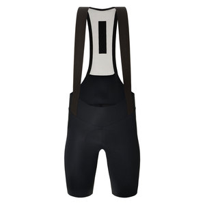 Pantalones Cortos de Ciclismo Azul Marino para Hombre con Tirantes Negros Ajustados y Acolchado de Gamuza - Product Image 3