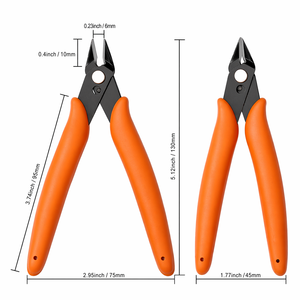 Stainless Steel Mini Flush Cutter Pliers 5 Inch Micro <b>Wire</b> Cutting Snips for Electronics Jewelry <b>Craft</b> and Plastic Models - Product Image 6