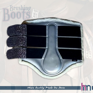 Protectores de Patas de Caballo con Logotipo Personalizado OEM, Botas de Tendón y Fetlock de Piel Sintética Suave, Proveedor de Botas Antichoque para Caballos - Product Image 5