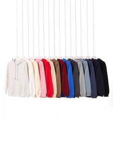 เสื้อฮู้ดดี้ผู้ชายไซส์ใหญ่สั่งทำขายส่ง ผ้าโพลีเอสเตอร์/คอตตอนหนา 500gsm สำหรับงานพิมพ์นูน ปักโลโก้ เสื้อเปล่าแบบยูนิเซ็กส์ สำหรับฤดูใบไม้ร่วง - Product Image 2