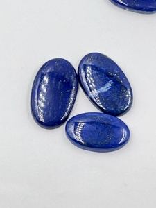 Lot de 10 cabochons ovales en lapis-lazuli naturel, 72g, vente en gros, fournisseur en vrac de pierres précieuses pour les acheteurs chinois - Product Image 3