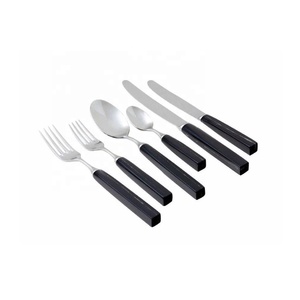 Juego de Cubiertos Tradicionales con Mango de Cuerno, Acero Inoxidable Pulido a Espejo, para Uso Decorativo en la Cocina del Hogar - Product Image 1