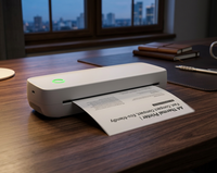 Imprimante thermique portable A4 Sudex pour étiqueteuse, pour le bureau et les voyages, imprimante numérique miniature sans encre - Garantie de 3 ans