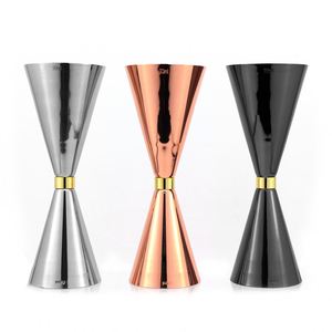 Jigger de Coctelería de Doble Extremo Mr.Slim de 1+2oz con Logotipo Personalizado, en Varios Tamaños, Acero Inoxidable SS304, Herramientas de Barman, Taza Medidora con Marcas de Medición - Product Image 3
