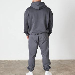 Conjunto de Sudadera con Capucha y Pantalones Deportivos Unisex con Logotipo Personalizado, Estilo Moderno, Tallas Grandes, para Gimnasio, Primavera, 100% Algodón - Product Image 6