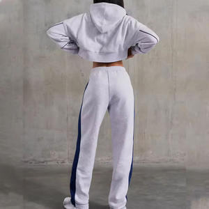 Ensemble de survêtement pour femme prêt pour l'entraînement, vêtements de sport respirants, confortables pour l'entraînement, la course à pied, les vêtements décontractés quotidiens et en solde - Product Image 2