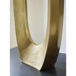 Jarrón floral contemporáneo de hierro esculpido, decoración floral de alta gama, pieza de arte floral de metal moderno. - Product Image 4