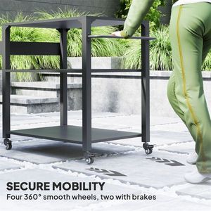 Carrello da Campeggio Pieghevole Multiuso 4 in 1 per Spiaggia, Escursionismo, Giardino, Trasporto Attrezzi, Shopping, Piattaforma in Acciaio e Plastica OEM - Product Image 5