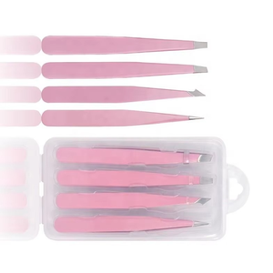 Pinzas Profesionales de Acero Inoxidable para Cejas con Punta Inclinada, Alta Calidad, con Logotipo Personalizado, Venta al Por Mayor - Product Image 3