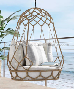 New Style Comfortable Contemporary Egg Shaped Bamboo Lazy Chair Egg Pod Chair Indoor <b>Outdoor</b> Bedroom Furniture - Product Image 2