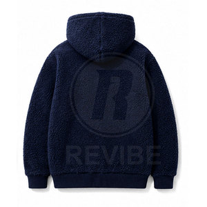 Casual <b>Men's</b> Winter <b>Sherpa</b> <b>Hoodies</b>-3D Embroidery Soft & Durable Breathable & Eco-Friendly Comfortable Relaxed Fit - Product Image 3