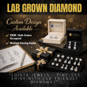 Lab Grown Diamond Round Brilient Cut And Marquise Cut For Engagement <b>Earring</b> With IGI certified Women's Luxury Jewelry - Product Image 5