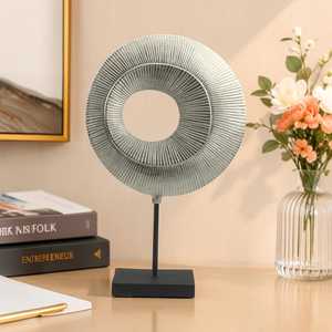 48.5cm H X 10cm W X 30.5cm L Modern Aluminium <b>Figure</b> Sculpture Handmade Eco-Friendly Tabletop Art Decor for Home Office - Product Image 3