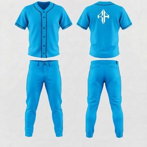 Ensemble de baseball pour hommes, matière 100% polyester, col en V de haute qualité, impression par transfert par sublimation par RIVIAN ATLANTIC - Product Image 1