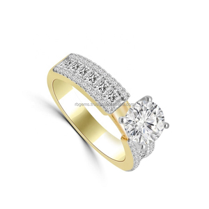 Anillo de Oro Amarillo de 14k con Piedra Preciosa de Diseño Exquisito, Diamante Cultivado en Laboratorio con Corte Brillante, Certificado IGI, Joyería Moderna para Mujer - Product Image 3