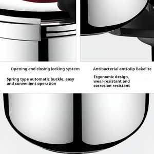 Innovative Pressure Cooker Premium Stainless Steel Body Large Capacity Fast Cooking Performance Safety Lock Lid Comfortable - Product Image 4