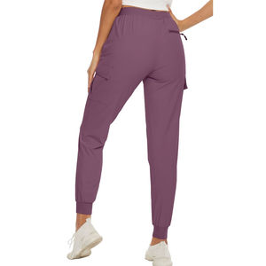 Pantalones Jogger de Lona Transpirables para Mujer, Cintura Elástica, Color Sólido, Gruesos y Cálidos, para Entrenamiento, Largos, Invierno 2025 - Product Image 2