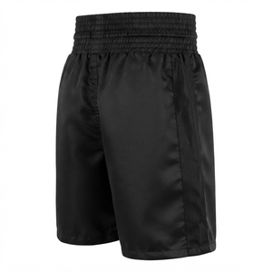Pantalones Cortos de Entrenamiento de Muay Thai de Cintura Alta, Pantalones Cortos de Boxeo con Logotipo Personalizado, 100% Poliéster Elástico y Transpirable - Product Image 2