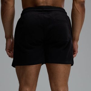 Men's Solid Color 100% Cotton Drawstring Mid Waist Casual Breathable Knitted OEM Service Shorts - Product Image 6