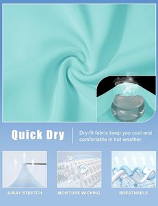 เสื้อโปโลผ้าฝ้ายสีทึบสำหรับผู้หญิงแขนสั้นลำลองสีฟ้าอ่อน - Product Image 4