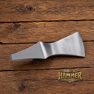 Hache à lame courbée en acier forgé à la main, style médiéval viking, style historique médiéval - Product Image 2