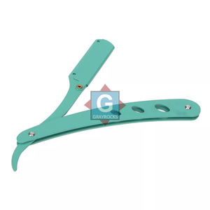 Afeitadora de Acero Inoxidable Verde Lima para Hombre, Cuchilla para Limpiar la Barba, Afeitado Suave - Product Image 3