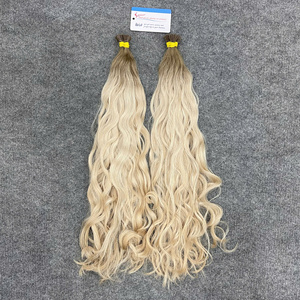 Cabello humano vietnamita 100% de lujo, color ombre, punta I, sedoso, cutícula alineada, queratina segura, listo para enviar. - Product Image 1
