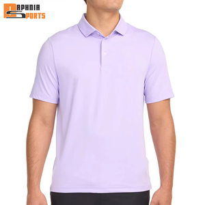 Camiseta de Golf Personalizada Ligera y Transpirable para Hombre, 88% Poliéster, 12% Andex, Polo de Golf Estampado de Calidad - Product Image 4