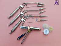Applicateur de ligature par aspiration pour hémorroïdes, bande de caoutchouc, proctoscope, source lumineuse, instruments de chirurgie gynécologique en acier inoxydable