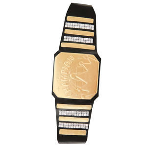 Ceinture de championnat de lutte sportive personnalisée GLOWING NEON INDUSTRY en cuir PU avec plaque décorative et boucle en alliage à taille haute - Product Image 2