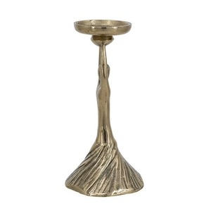 Porte-bougie avec tige décorative et base texturée pour la décoration de la maison - Product Image 6
