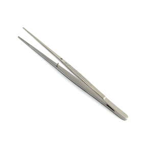 Pinces à pansements à baïonnette droites et courbées en acier inoxydable, pinces chirurgicales à pointe dentelée, instrument de précision ORL - Product Image 4