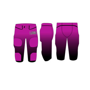 Conjunto de Uniforme de Fútbol Americano Personalizado para Hombre, 100% Poliéster de Malla de Secado Rápido, Impresión Digital, Bordado Frontal, Manga Corta, Cuello en V - Product Image 4