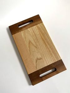 Planche à découper en bois faite à la main avec une finition lisse, planche à découper de cuisine durable pour fruits, légumes, viande et aliments quotidiens - Product Image 4