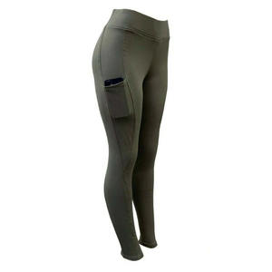 Leggings de yoga personnalisés pour femmes, confortables, respirants, sans couture, en tissu polaire épais, sans couture frontale, taille froncée pour un effet push-up - Product Image 2
