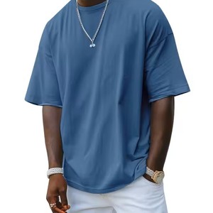 Nueva Camiseta de Cuello Redondo para Hombre, de Lujo y Calidad, Lisa, Adorable, a la Moda, Todas las Tallas, 240 Gramos, Técnica DTG, Bajo MOQ, en Stock - Product Image 5