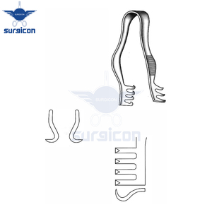 Retractor Autoajustable Finsen de 7 cm (2¾ Pulgadas) y 12 mm, Retractor Quirúrgico Reutilizable de Acero Inoxidable Afilado, Instrumento Médico - Product Image 3